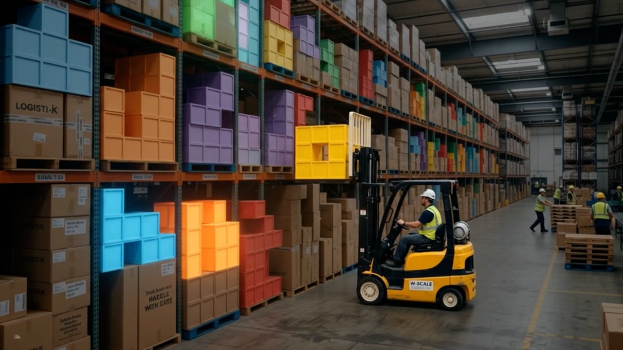 World-reasoning model warehouse visualization