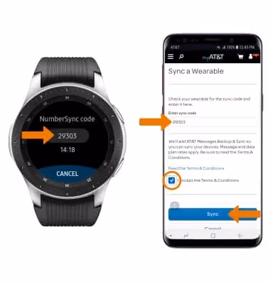 Samsung Galaxy Watch (R805U/R815U) - AT&T NumberSync - AT&T