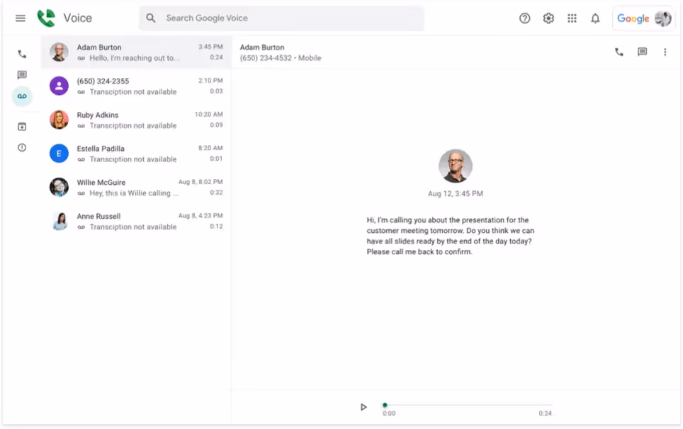 Google Voice by Google Workspace | Google Cloud