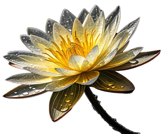 A futuristic robotic flower