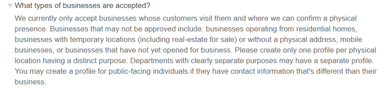 Apple Maps business listings faq