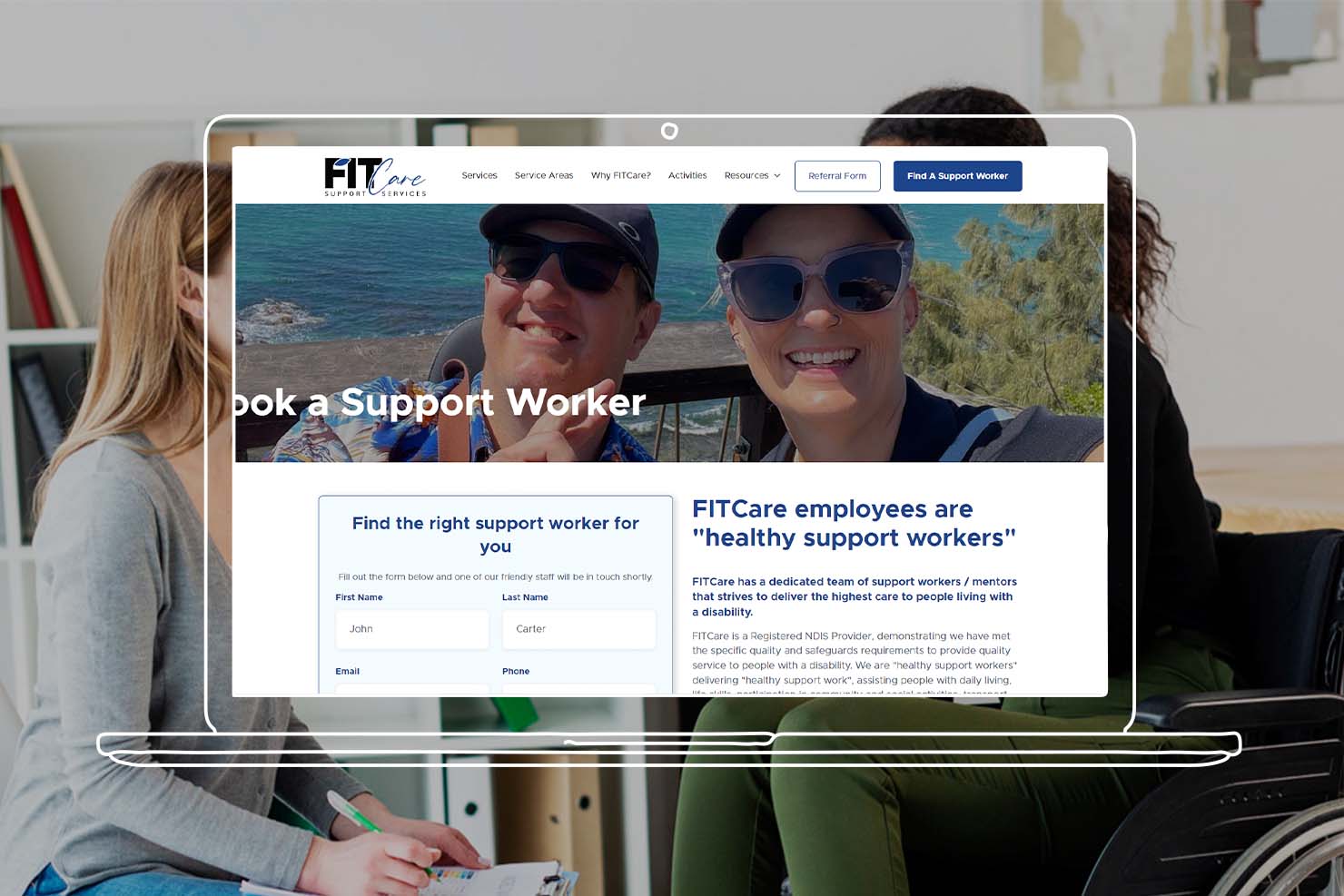 FITCare support worker form