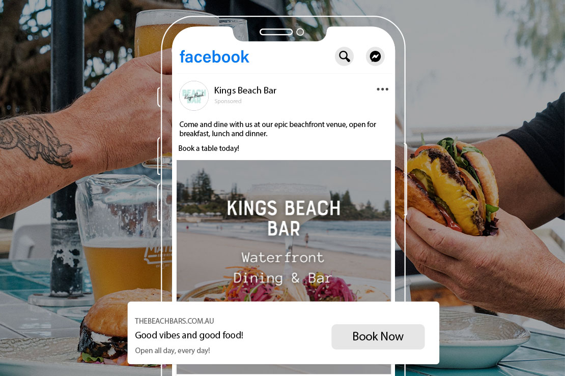 facebook ads for Kings Beach Bar