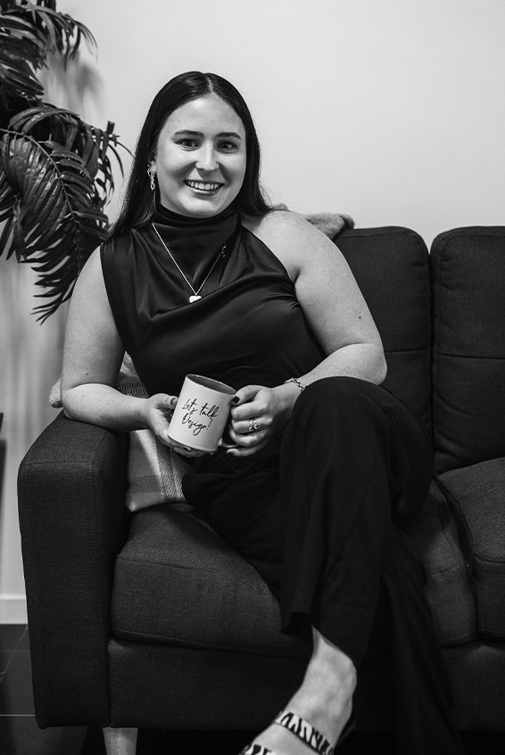 ella corbet web designer in black and white