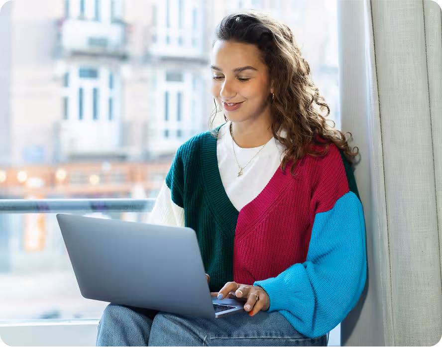 Person with a laptop