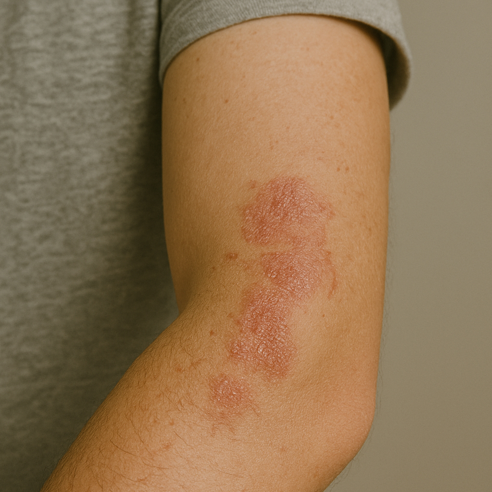 Eczema on someones arm