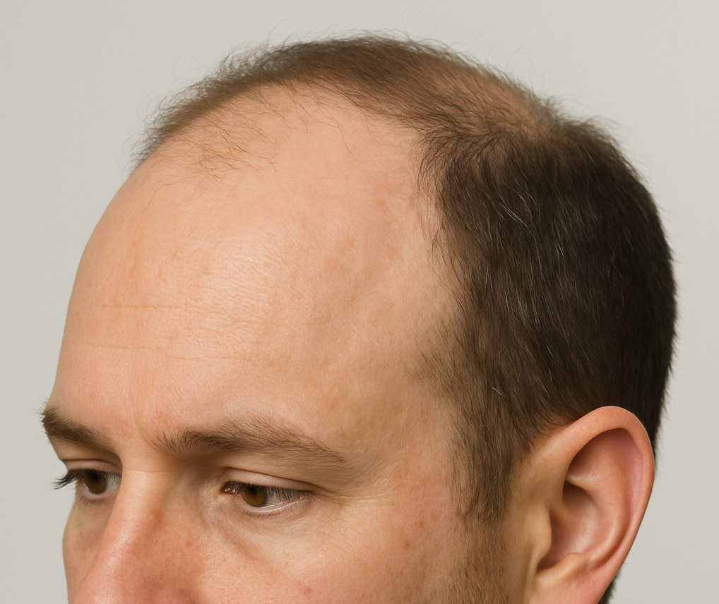 a man with hair loss
