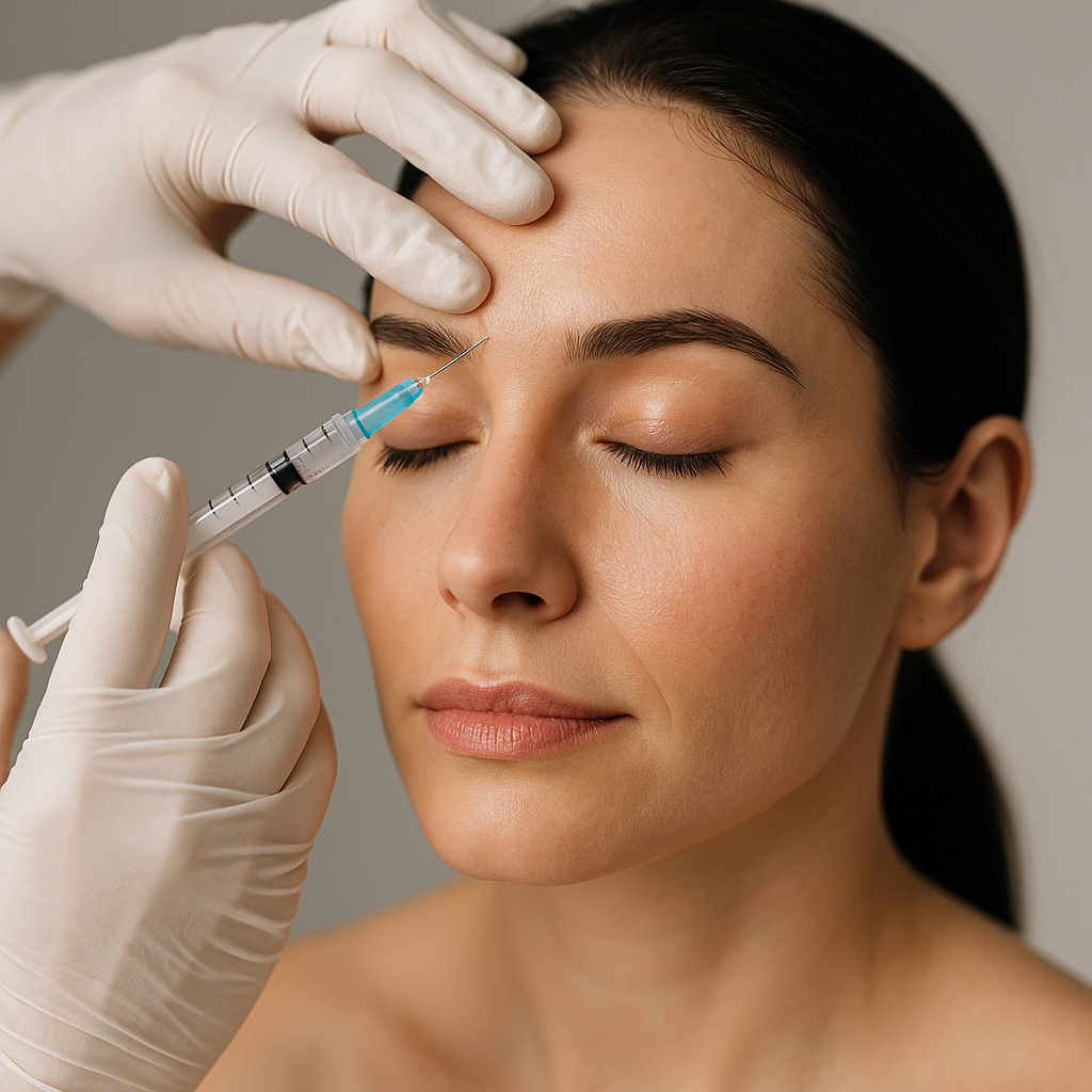 A woman getting botox