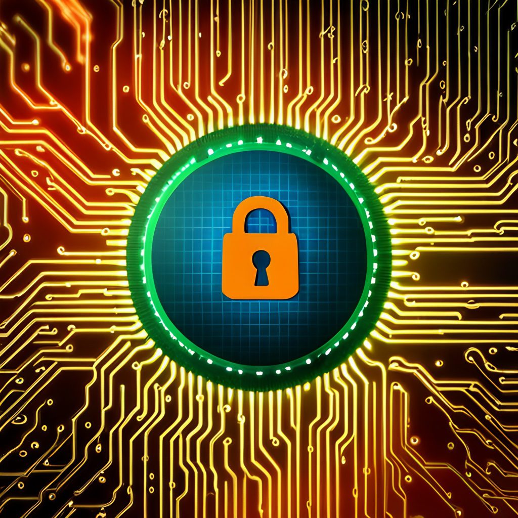 Orange security lock