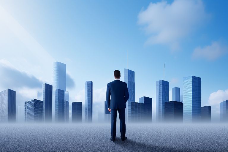Man Standing In Front of Buildings Because His Business Stands Out of the Others Due To Partnering With an MSP