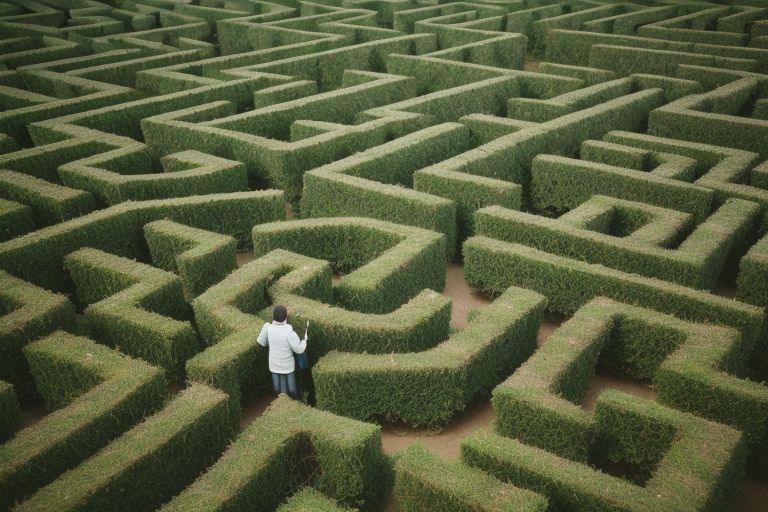A Person Lost In A Maze Because They Are Lost In The Managed Services Industry