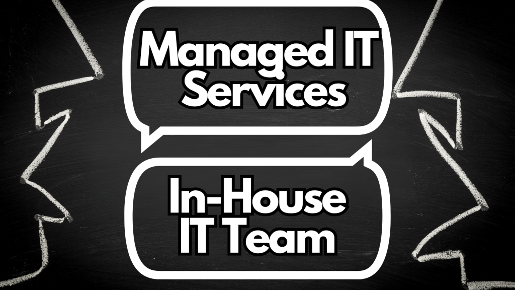 Two People Debating Which Is Better- Managed IT Services or In-House IT Team