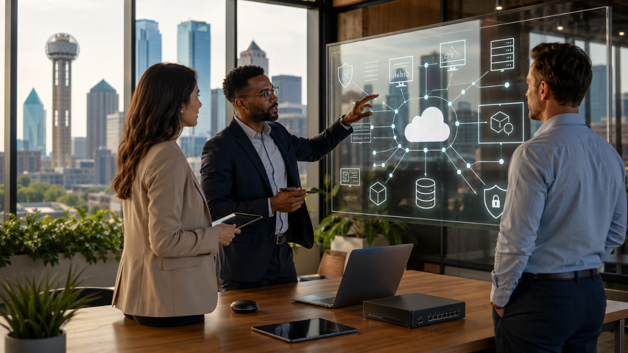 Dallas team planning cloud infrastructure security and managed IT protection.