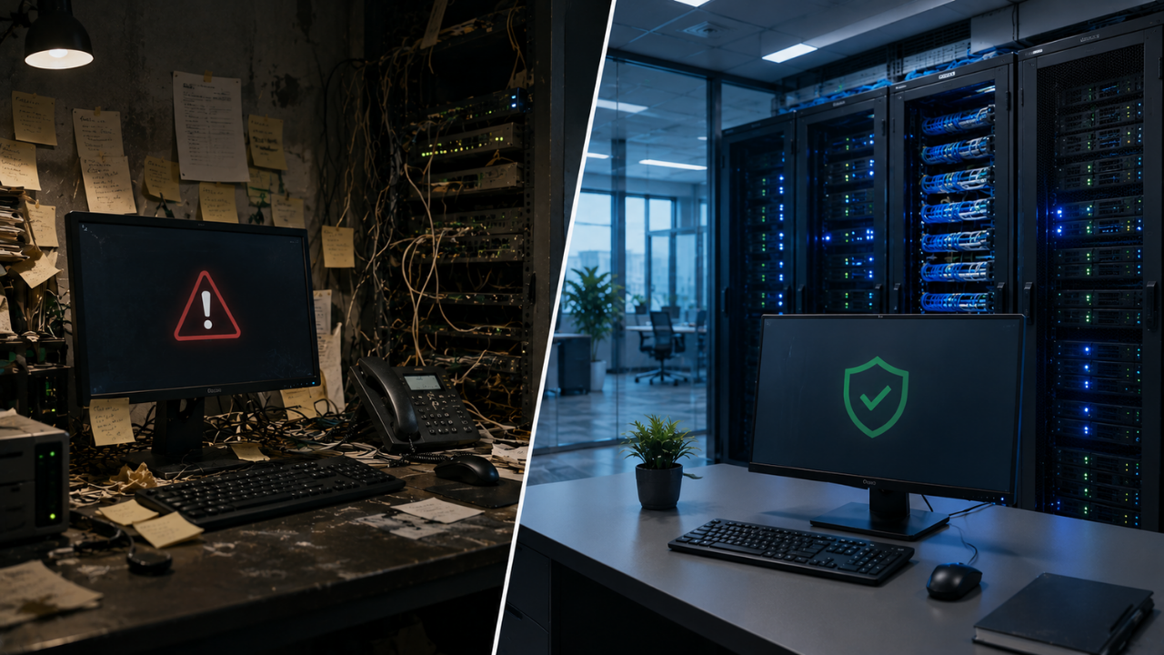 Managed IT services improving security and server room reliability for Dallas firms.