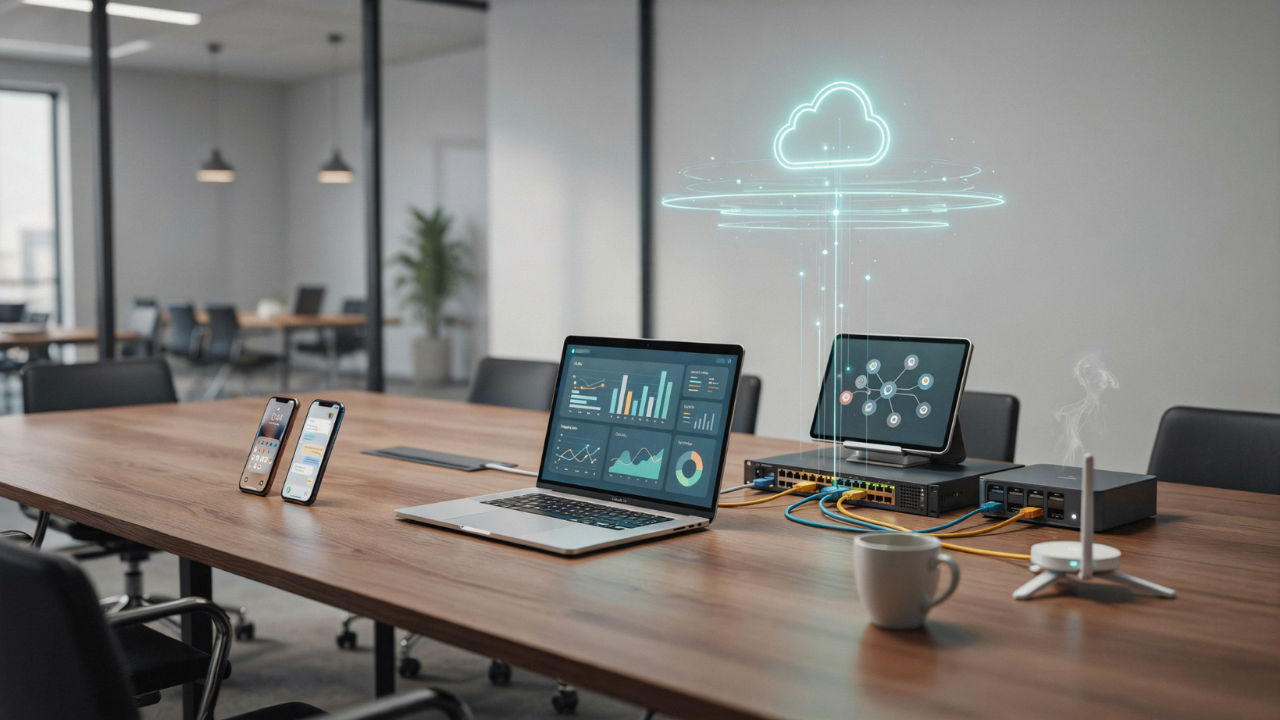 Managed IT setup for Dallas small businesses with cloud tools and network monitoring