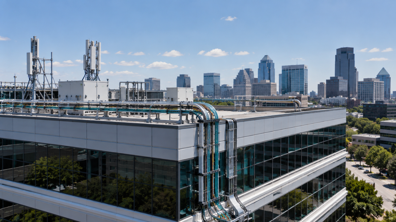 Business infrastructure supporting a standard managed IT services plan.