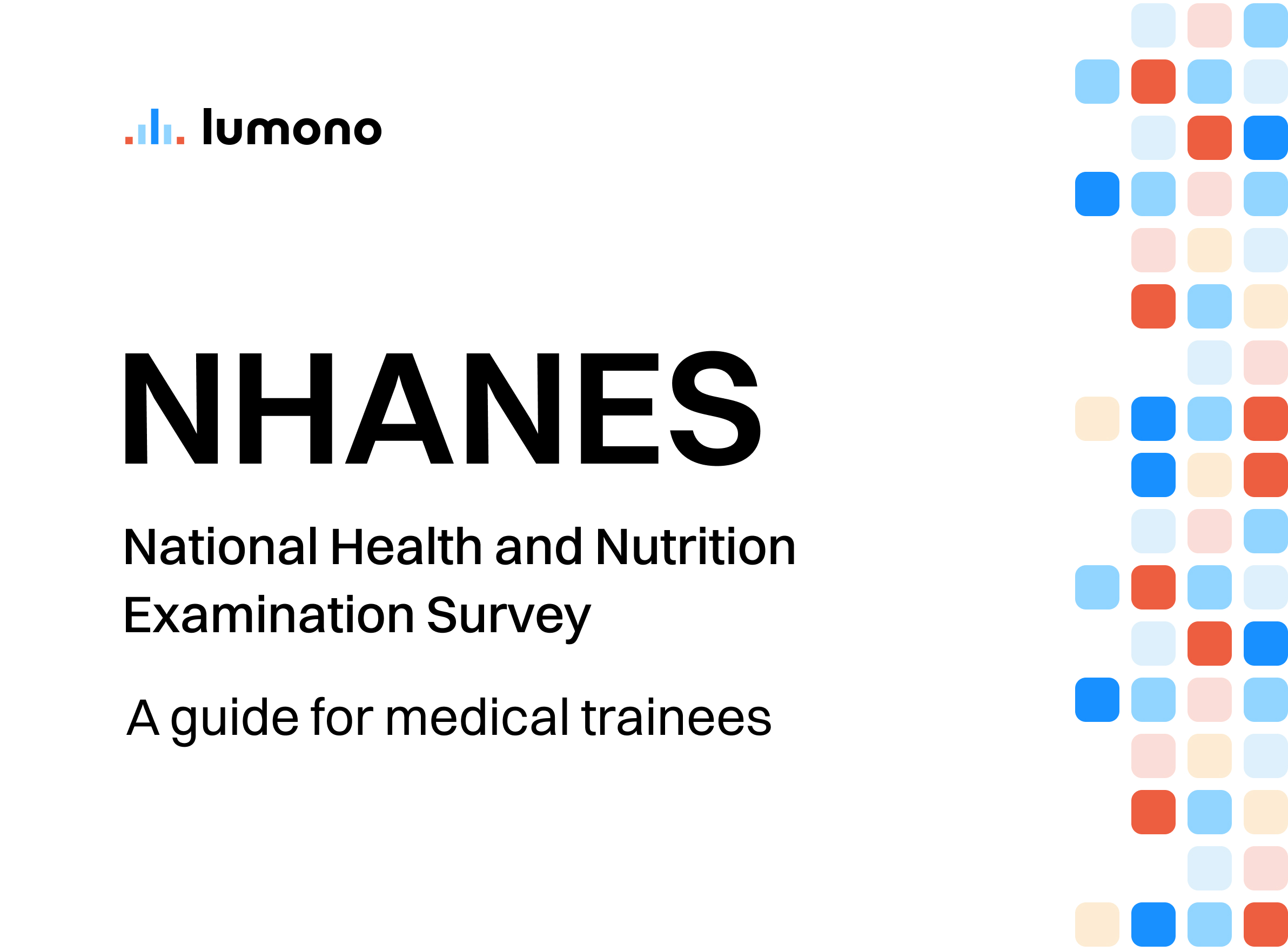 Hero image for a guide to NHANES, the CDC's National Health and Nutrition Examination Survey, for medical trainees.