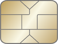 Gold EMV chip