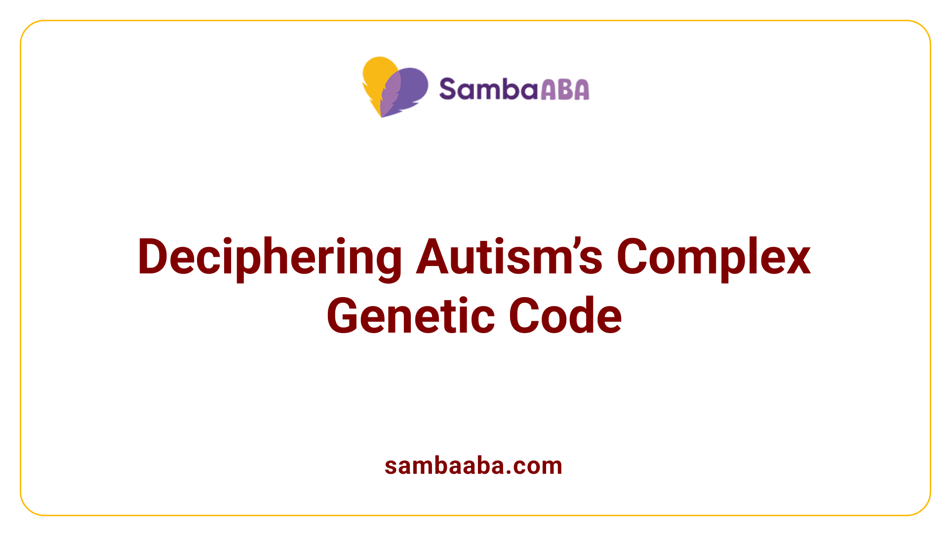 Deciphering Autism’s Complex Genetic Code