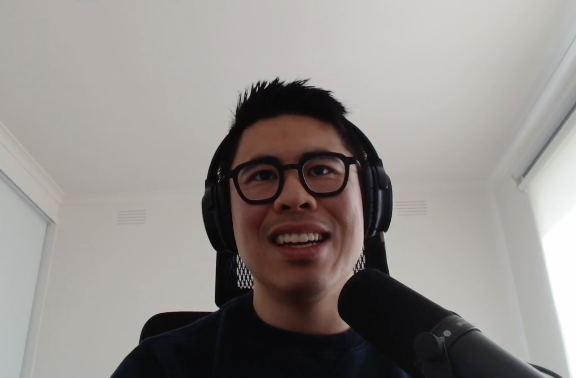 Screenshot from the interview: Click the image to link to the full report