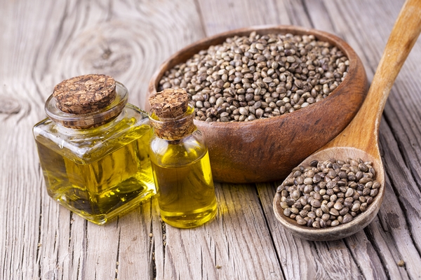 Hemp seed oil is a great treatment for clogged pores on forehead, cheeks, and nose.