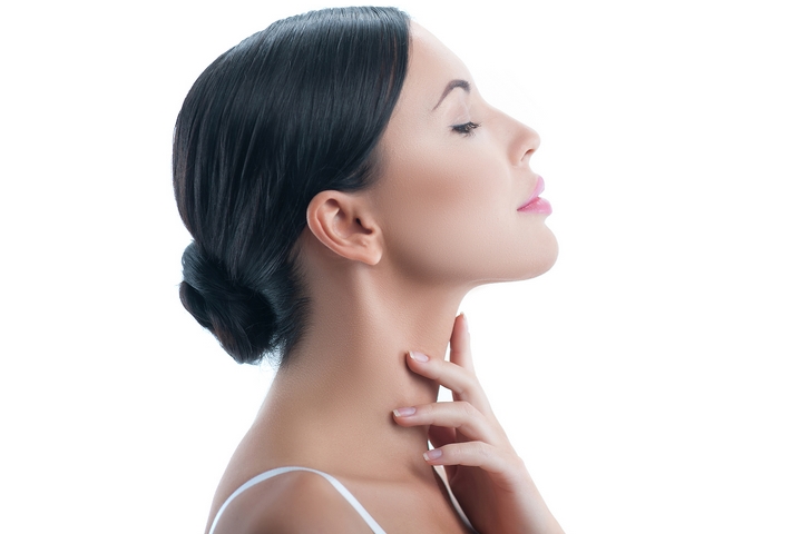 2. Get rid of neck fat with mesotherapy