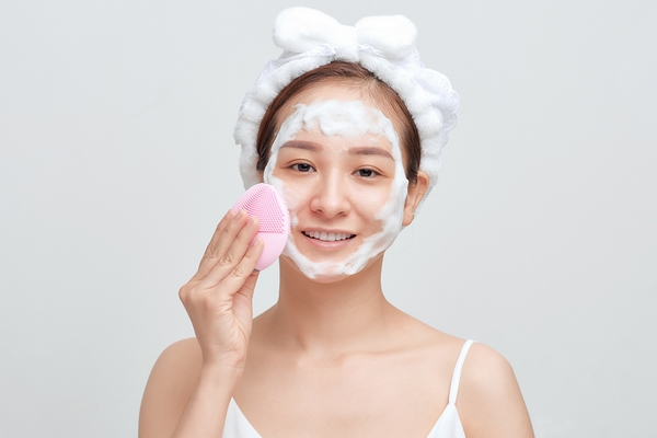 Use a cleanser before you moisturize your face.