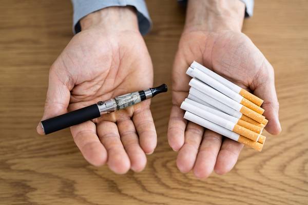 Smoking and vaping are causes of wrinkles under eyes.