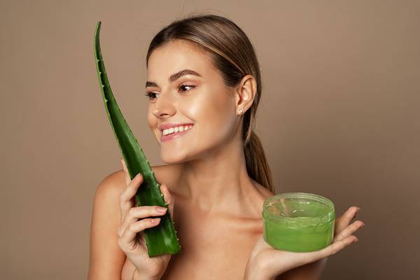 Aloe vera is one of the best home remedies for dry skin on face.