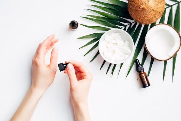 Coconut oil can be used to get soft hands naturally at home.