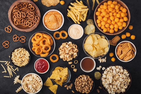 Get away from salty foods for clear skin.