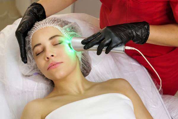 IPL light therapy helps sun damaged skin.