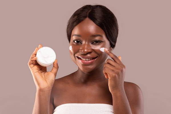 An anti-aging cream is good for reducing sun damage on face.