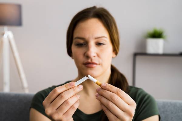 After you quit smoking, it helps with excess skin removal after weight loss.
