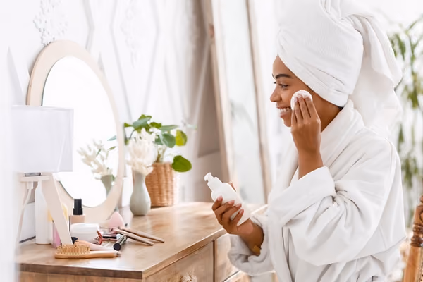 Cleanse your face every night for clear skin.
