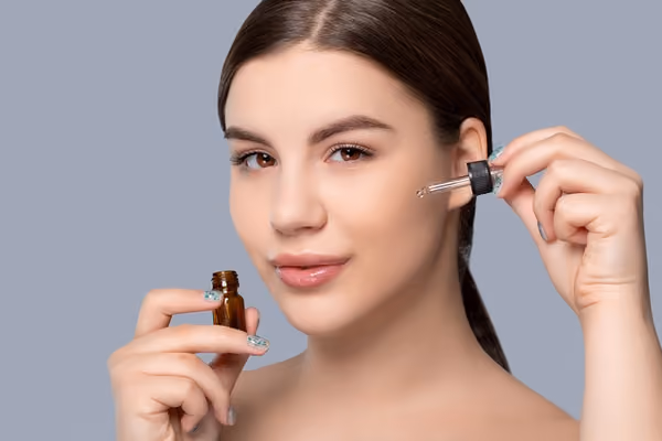 Use face oils in your skin care routine for clear skin.