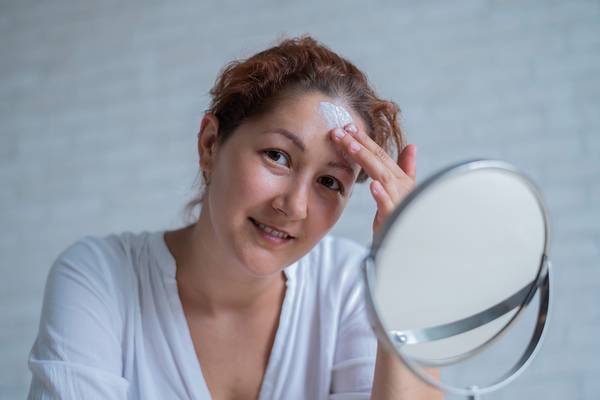 Retinol is great for getting rid of forehead wrinkles.