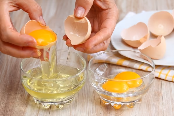 Egg yolk can be used to get soft hands naturally at home.