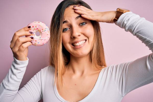 Unhealthy foods cause clogged pores