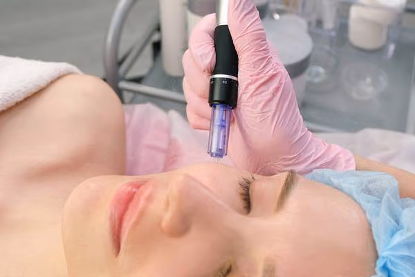 Before microneedling