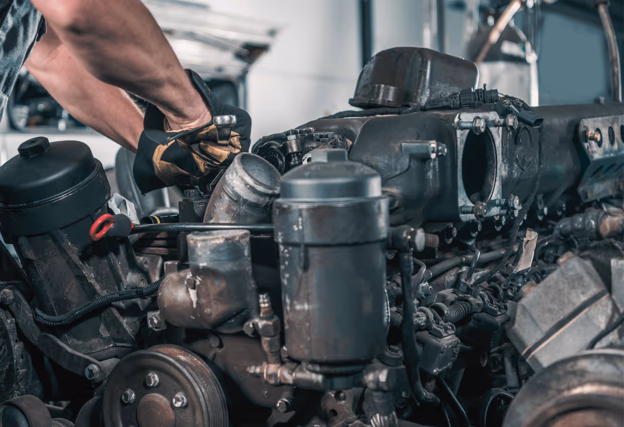 image of truck maintenance