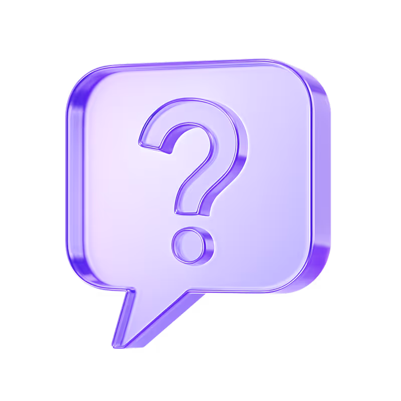 question mark in a dialogue bubble