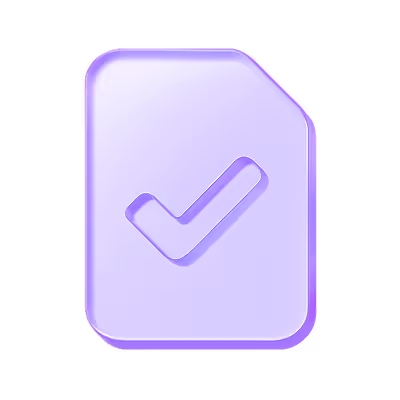 document with a checkmark