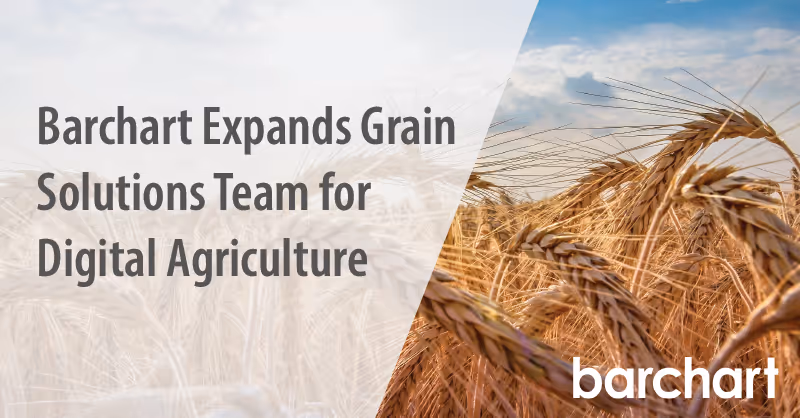 Barchart’s Grain Solutions Team Drives Agribusiness Workflow Growth!