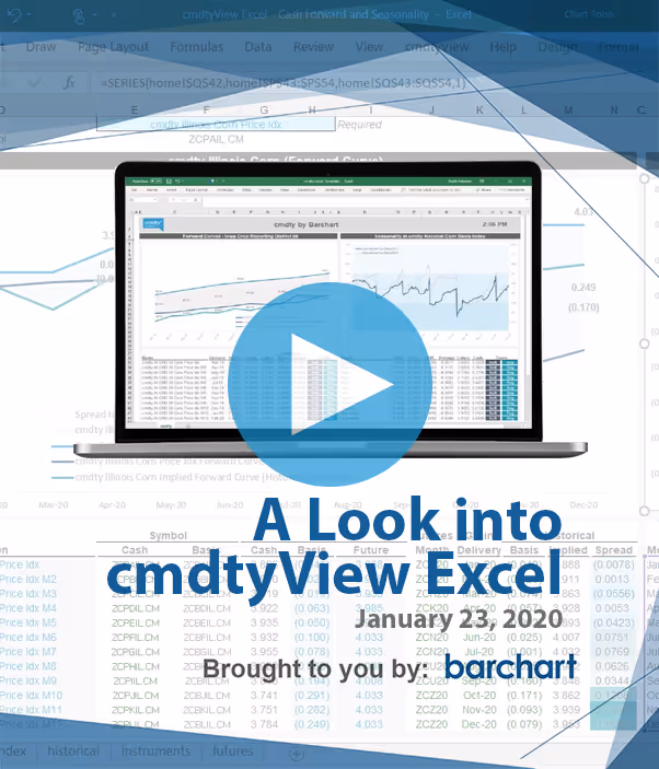 cmdtyView Excel Webinar