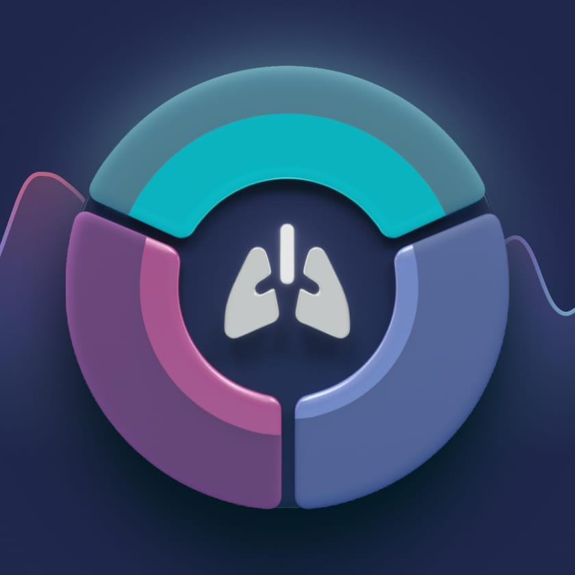 3D render of BreathFlow score dial