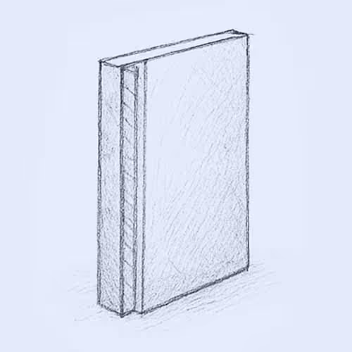 Isolerad betongvägg.