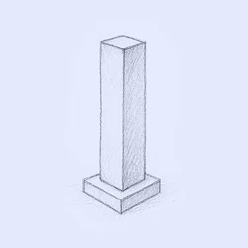 Exempel på en betongpling.