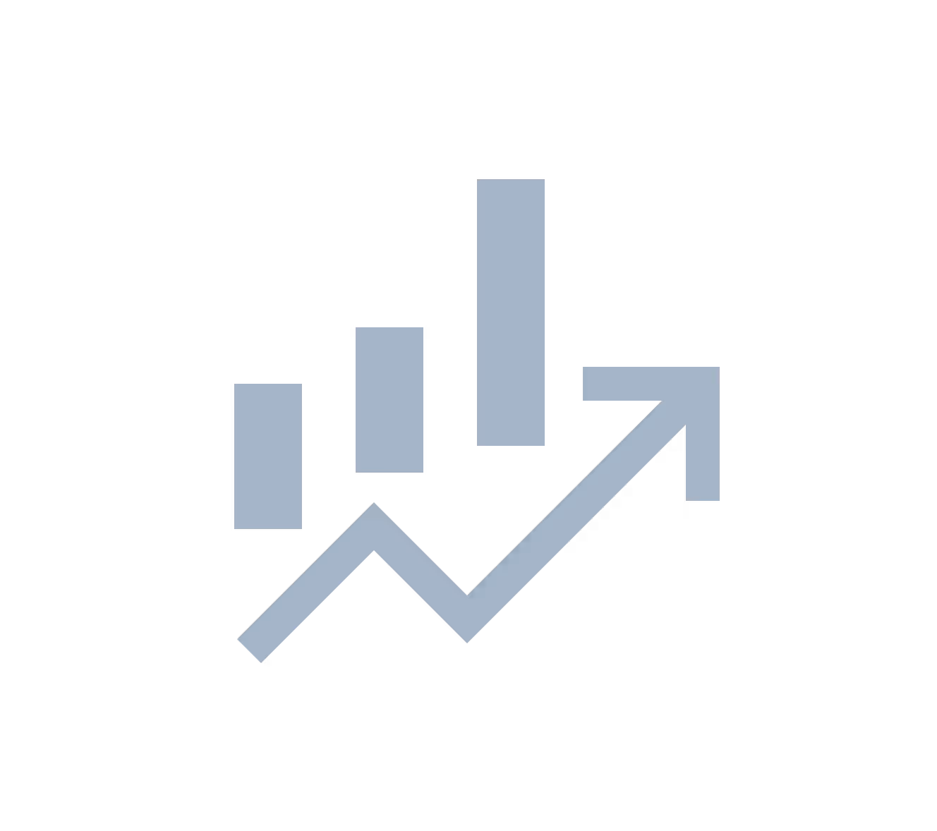 A black and white icon of a downward arrow.