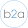 Circular blue icon with 'b2a' text in lowercase white letters inside.